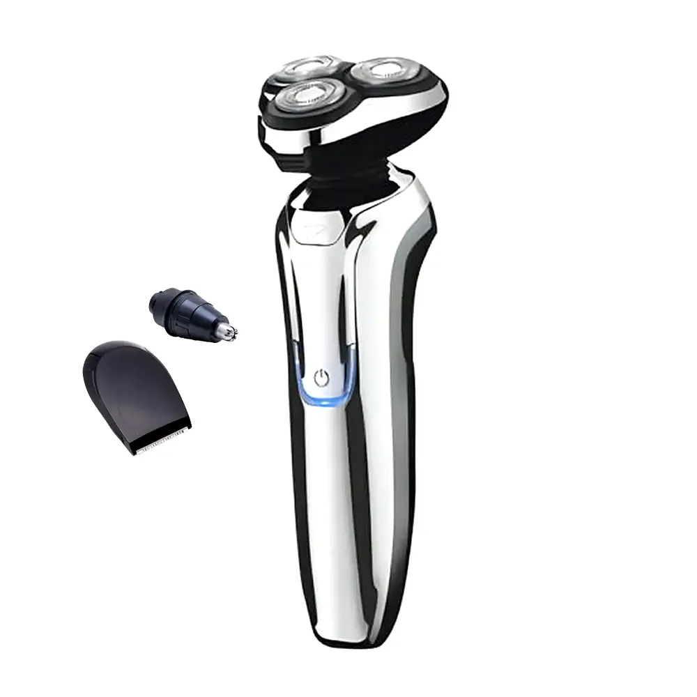 Máquina rasuradora 3 en 1 recargable con cabezales intercambiables