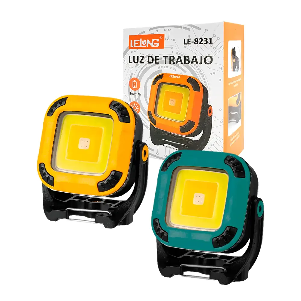 Mini lámpara tipo reflector led de 490 lumen con iluminación ajustable + imán