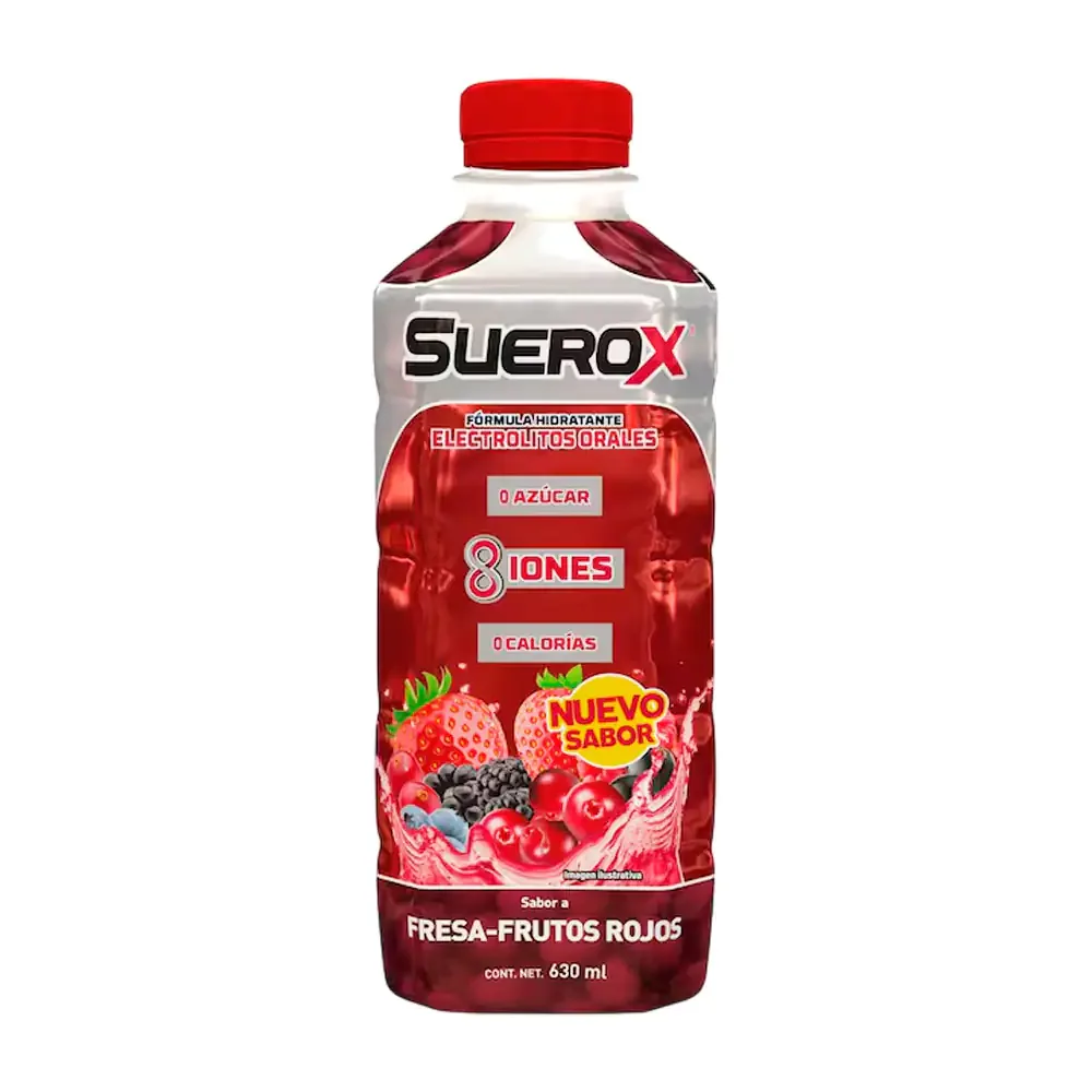Bebida hidratante suerox sabor fresa frutos rojos 630ml / 066139