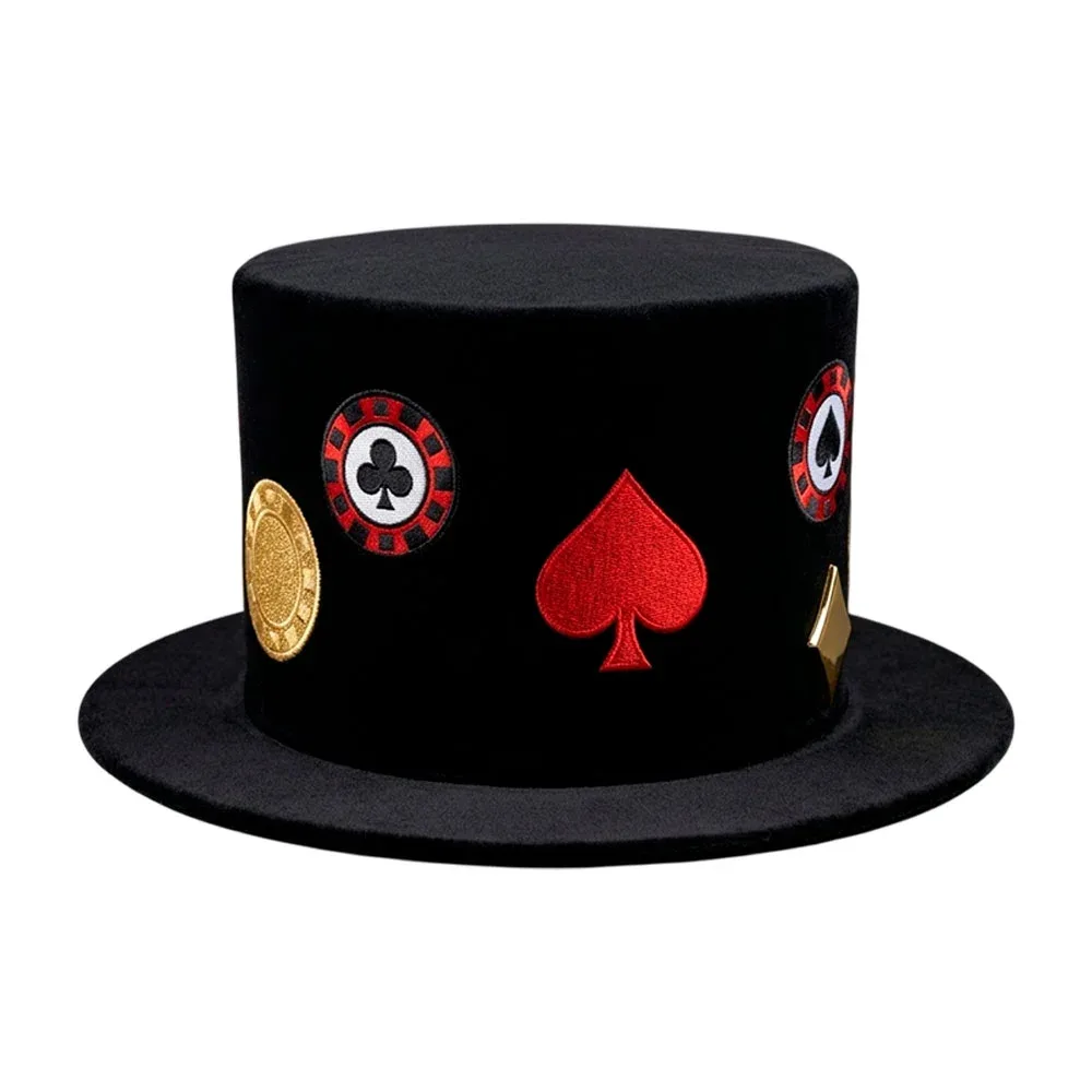 1pza Sombrero chico para fiesta con temática de casino / sbr.casino