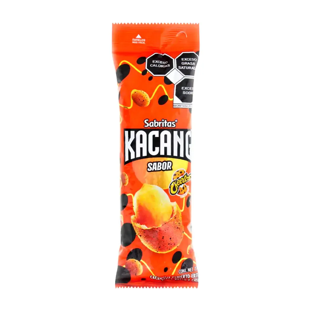 1pz bolsa de cacahuates sabritas kacang sabor cheetos, 77g / 037483