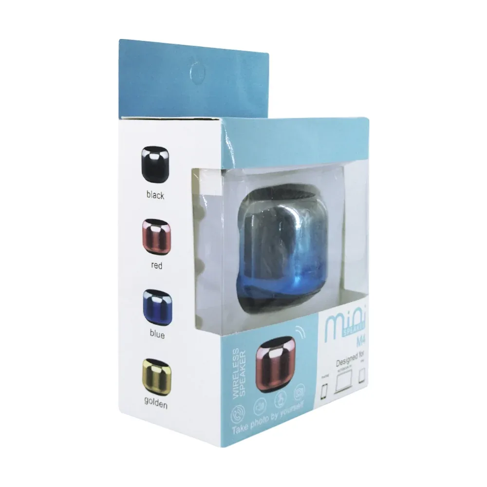 Mini bocina bluetooth m4, 45x39mm, 3w, variedad de colores / mini speaker m4 / 14485