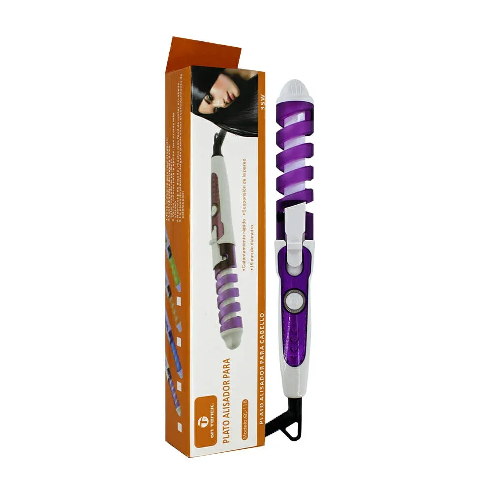 Enchinadora / rizadora de cabello en espiral on tenck 35w 10719