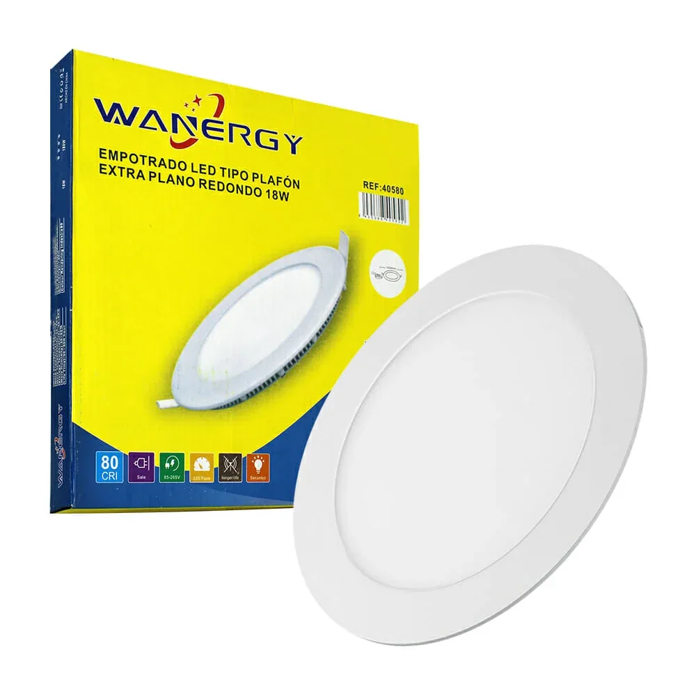 Empotrado led redondo tipo plafón 18w 405802