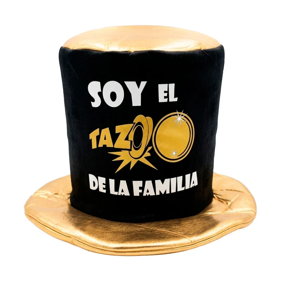 1pza Sombrero grande para fiesta con frase de soy el tazo de la familia