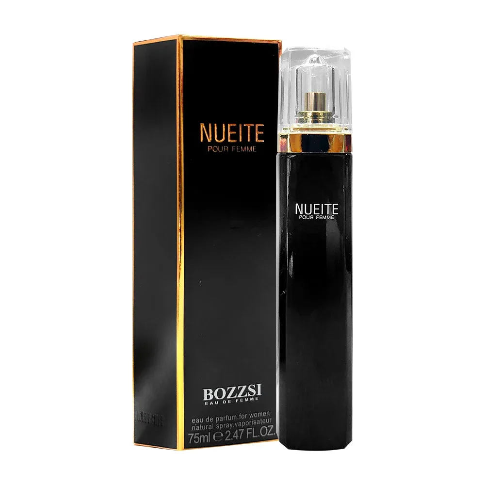 Perfume nueite pour femme bozzsi eau de femme, 75ml con fragancia para dama