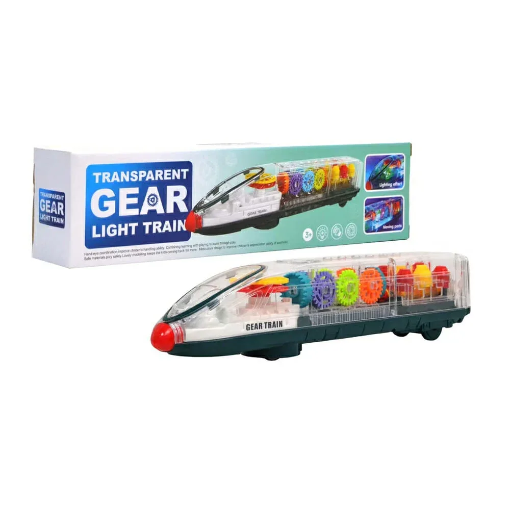 Tren bala móvil transparente con luz y sonido / fs238-2a