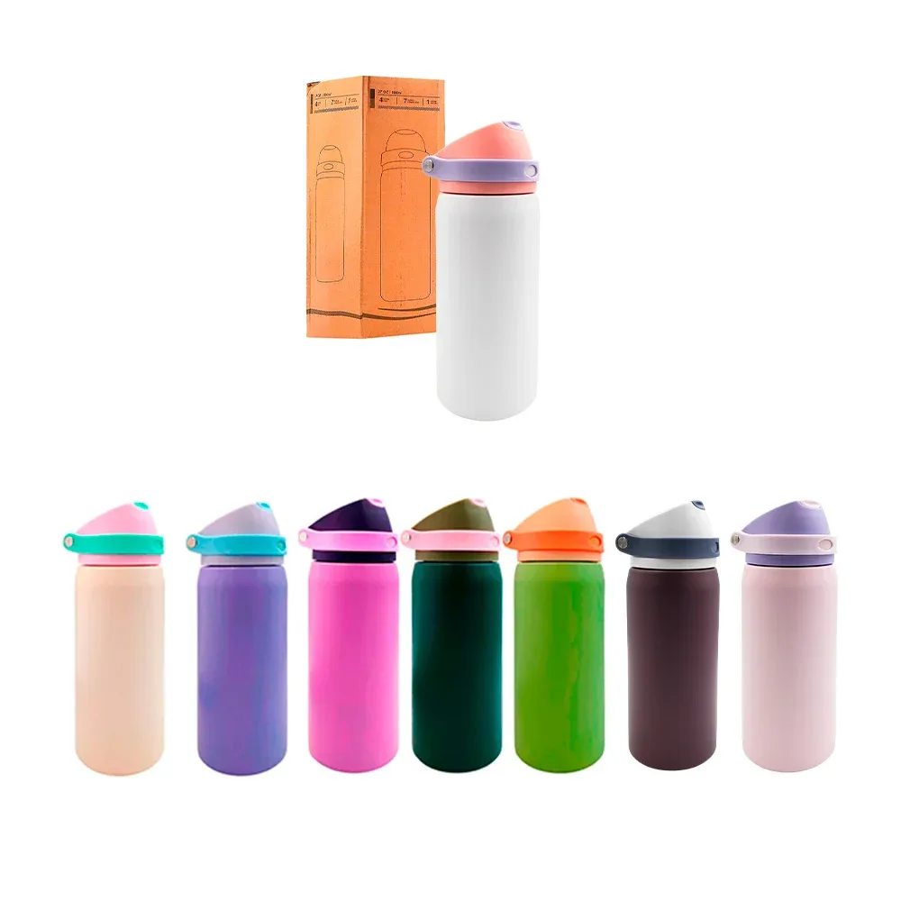 Vaso termo de 27oz con doble boquilla y asa + tapadera bicolor, variedad