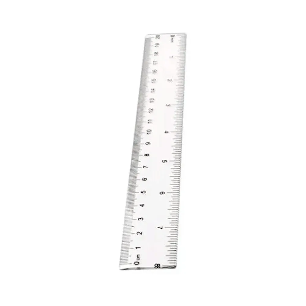 1pza Regla transparente de plástico grace 20cm / a-1320