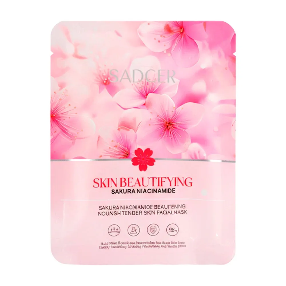 Mascarilla facial con flor de cerezo y niacinamida para una piel más suave, 25ml