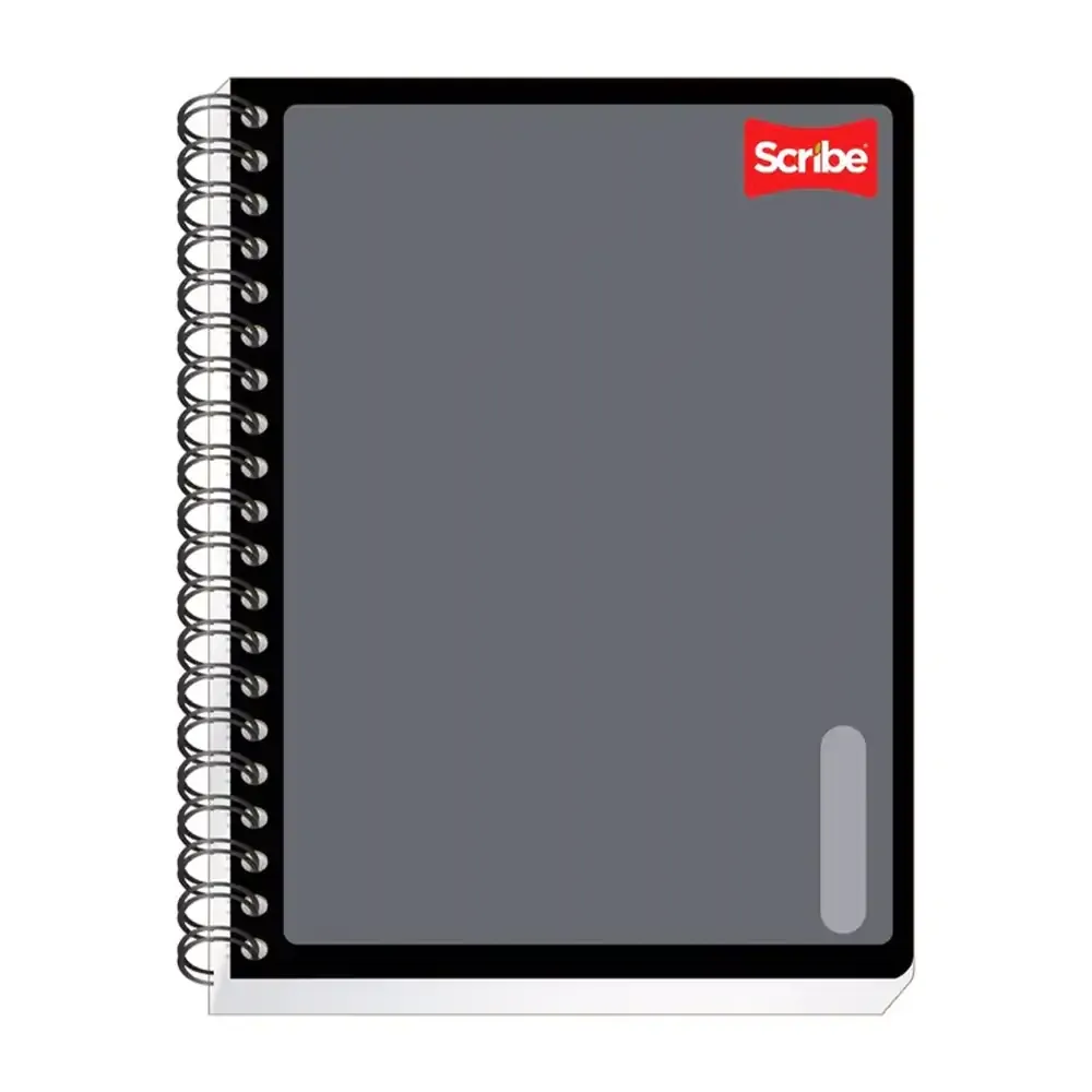 Cuaderno profesional scribe serie 3 con 100 hojas de cuadro chico y doble espiral, variedad