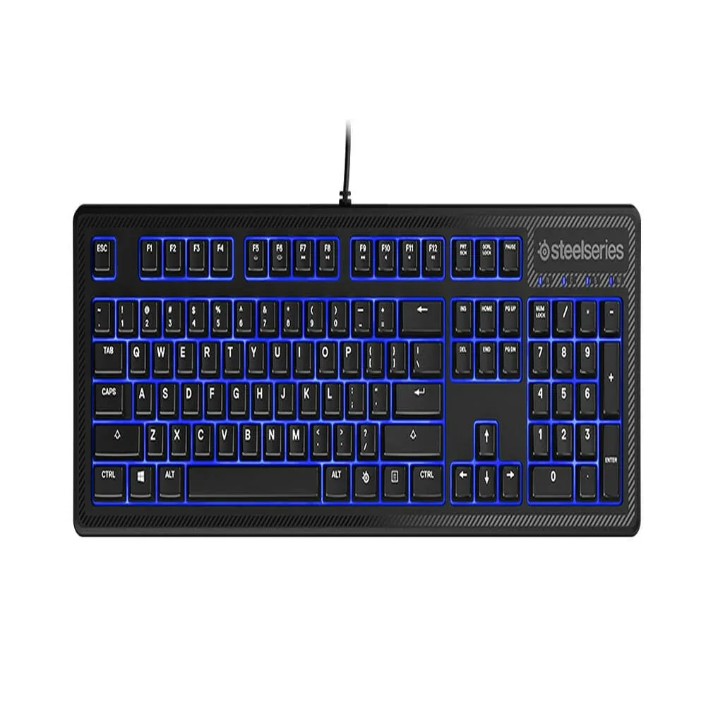 Teclado gamer steelseries apex 100 con luz led azul / ac-0704017