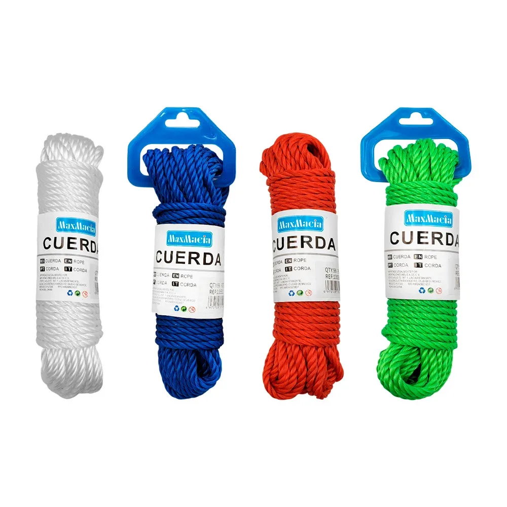 Cuerda / lazo para colgar ropa maxmacia con medida 0.6cm x 15m variedad / 13551