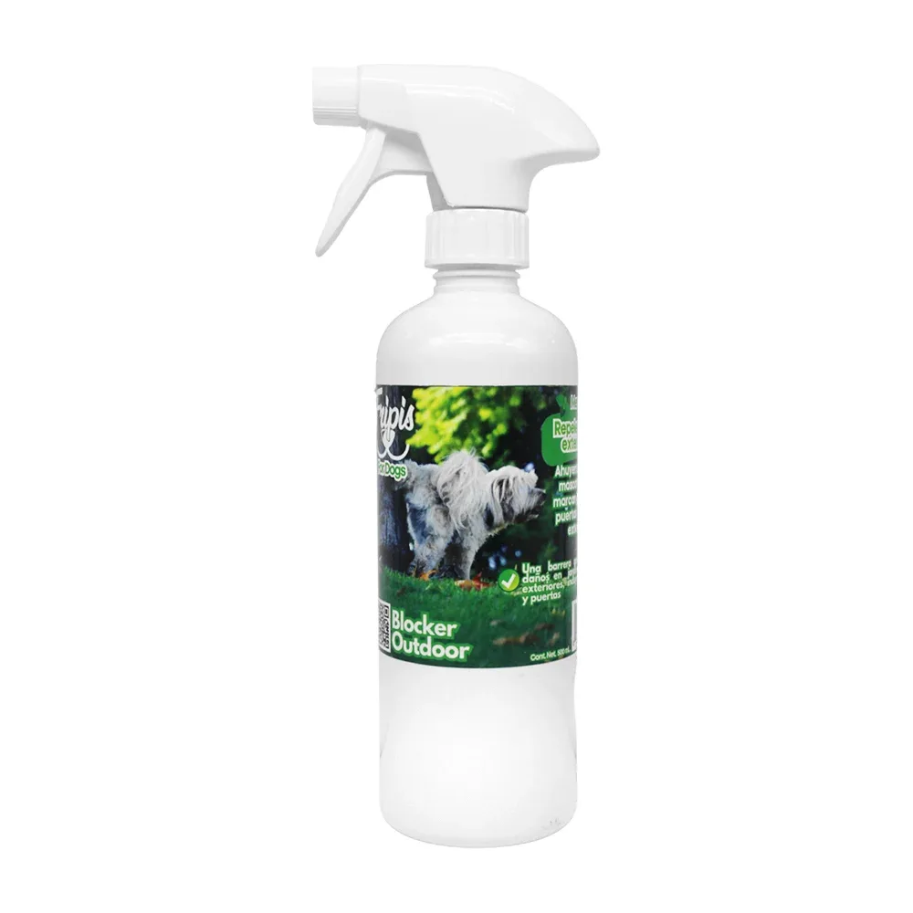 Repelente ahuyentador de perro en spray para exteriores con aroma de menta, 500ml / 012517