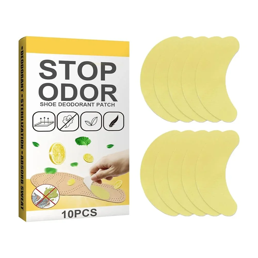 Paquete con 10 parches desodorantes para el sudor y mal olor de los pies con extracto de limón / stop odor / 12487 / bbg-50213
