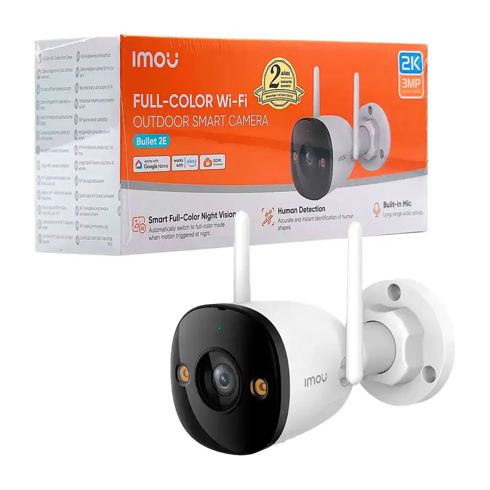 Cámara imou con detección de movimiento para exteriores con conexión wifi
