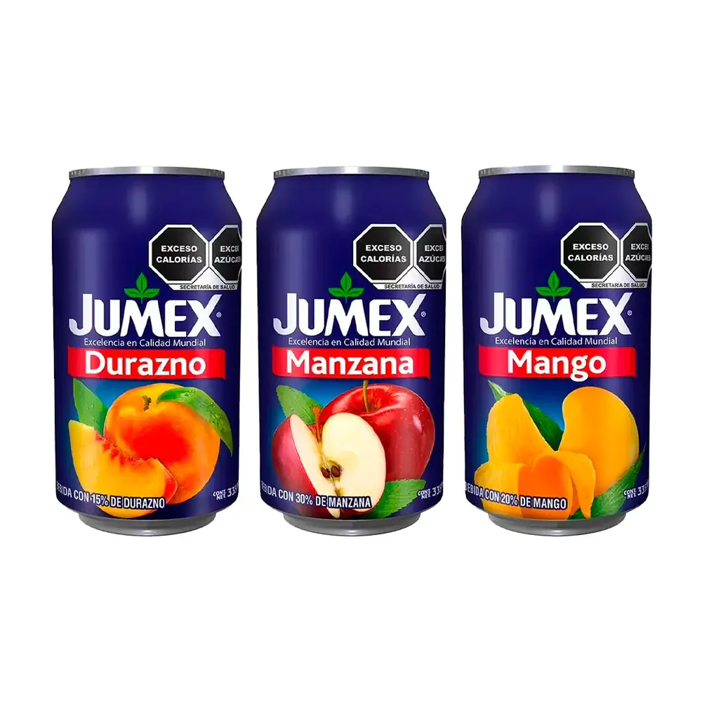 Lata de jugo jumex capacidad 335ml, variedad de sabores / 103274