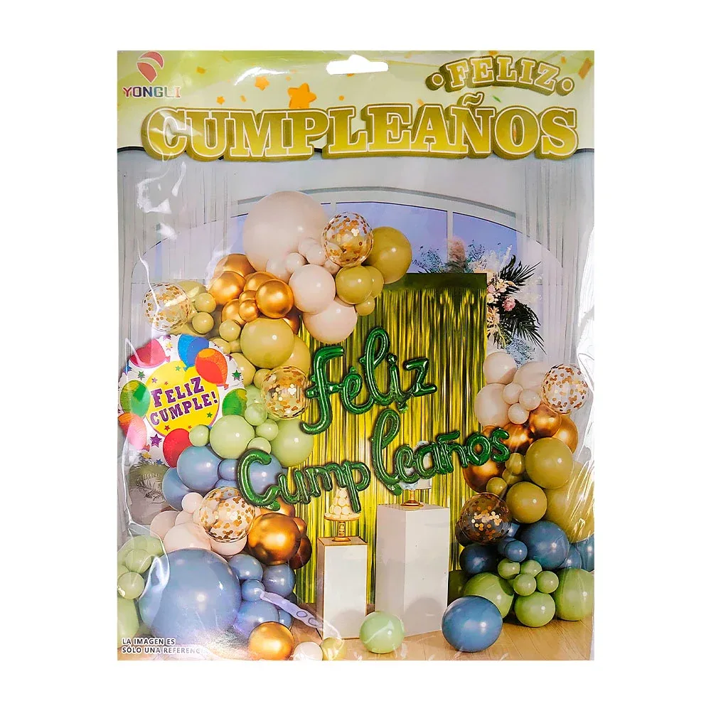 Kit decorativo para fiesta de feliz cumpleaños con 59pcs / yongli / ygli-178