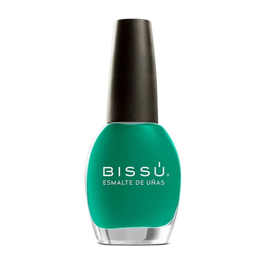 1pza Esmalte bissú para uñas, tono 525 verde popote 15ml / b007595