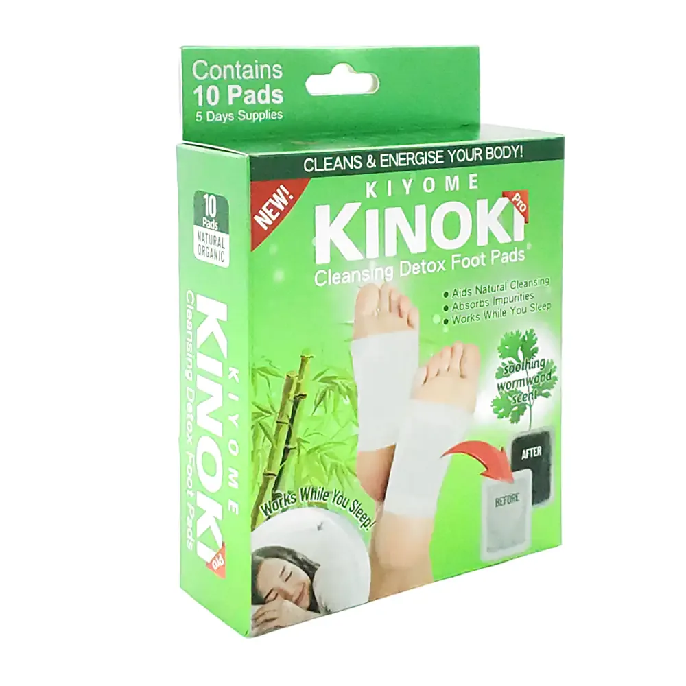 Caja con 10 parches kinoki desintoxicantes con extracto de bambú / 14204