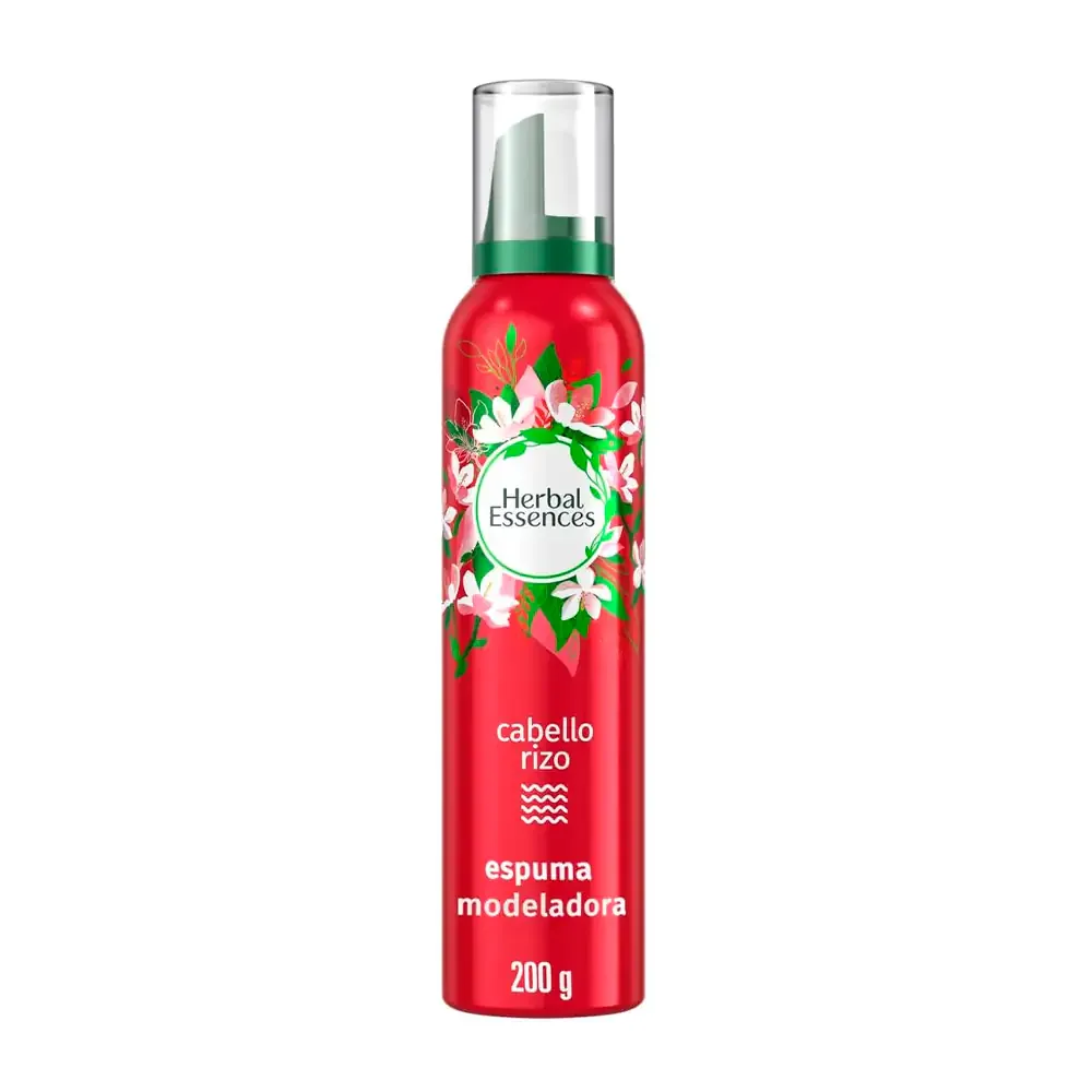 Espuma modeladora mousse herbal essences para cabello rizo 200g