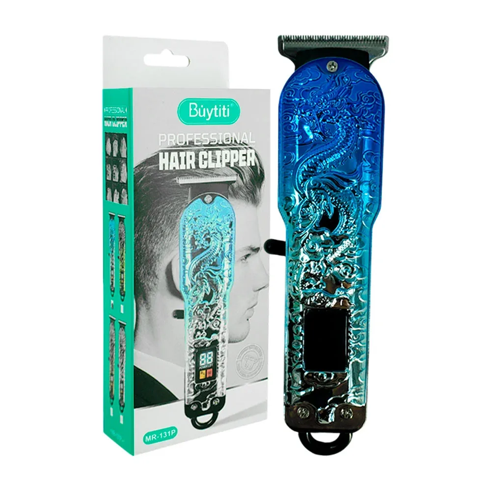 Máquina rasuradora profesional, inalámbrica, con relieve y pantalla + accesorios