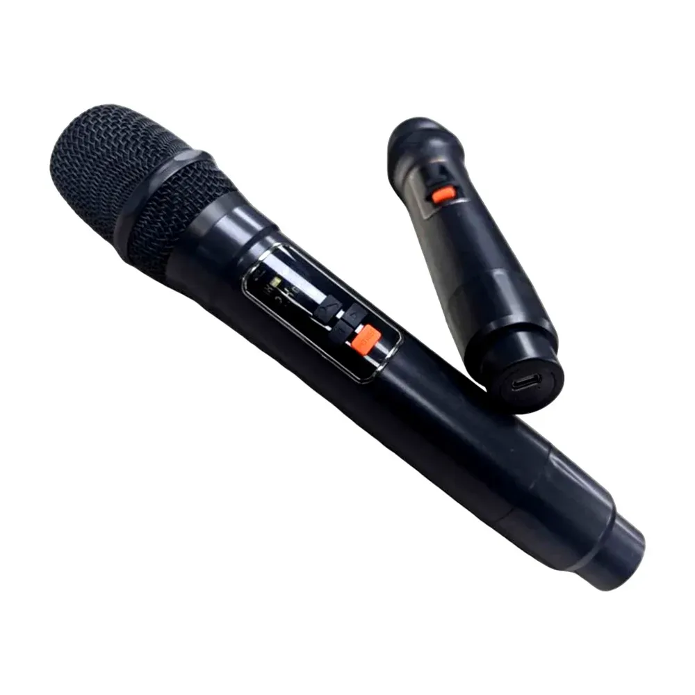 Bocina inalámbrica bluetooth mediana con 2 micrófonos para karaoke, puerto usb-tf y luces rgb / a15