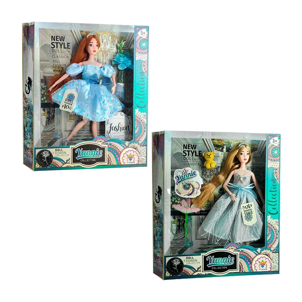 Muñeca yannie coleccionable, con ropa clásica y accesorios, variedad / tt-94260m