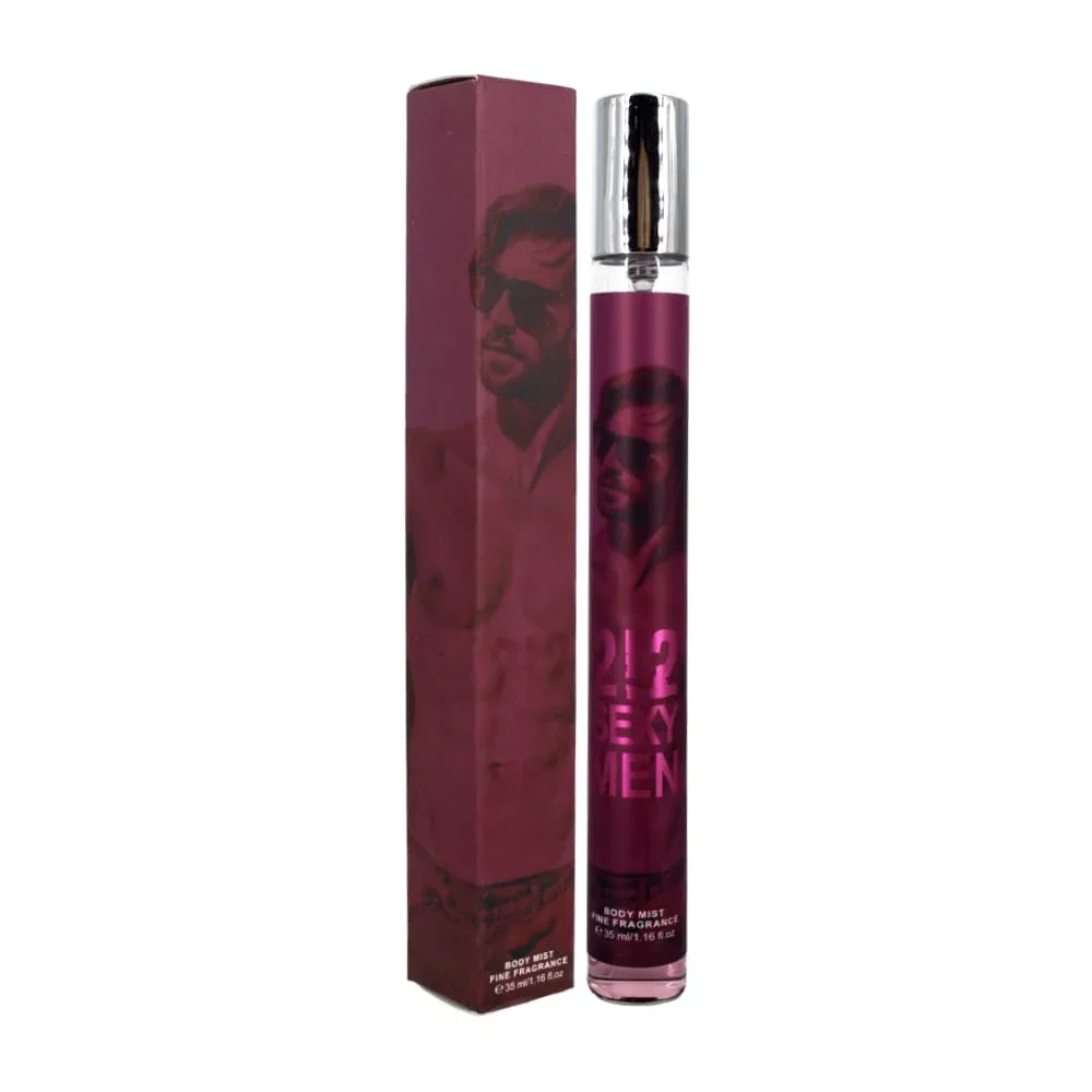 Perfume de bolsillo con fragancia para hombre de 35ml / 212 sexy men / b0045-bd-90