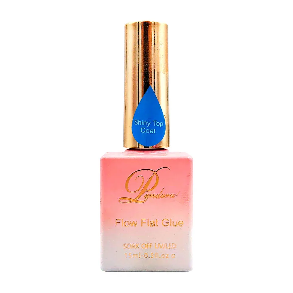 1 pza esmalte shiny top coat pandora, 15 ml, soak off uv / led / pgn0403
