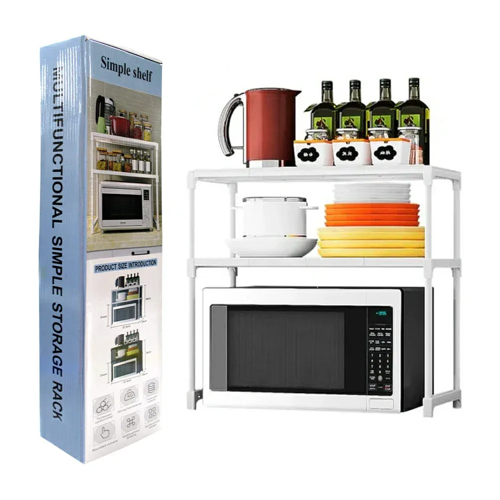 Organizador multifuncional de 2 niveles para cocina 50x57.5x26cm / simple shelf