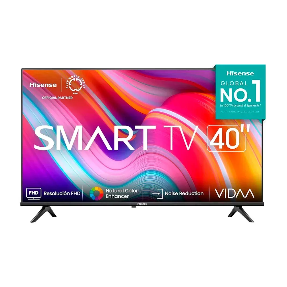 Pantalla smart tv hisense vidaa full hd de 40 pulgadas serie a4 / hisense vidaa / 40a4kv