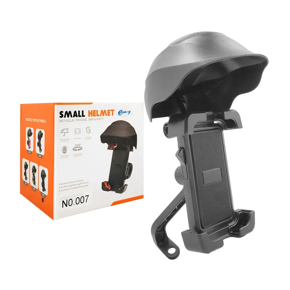 Soporte para el celular, ajustable a manubrio + casco protector para el celular