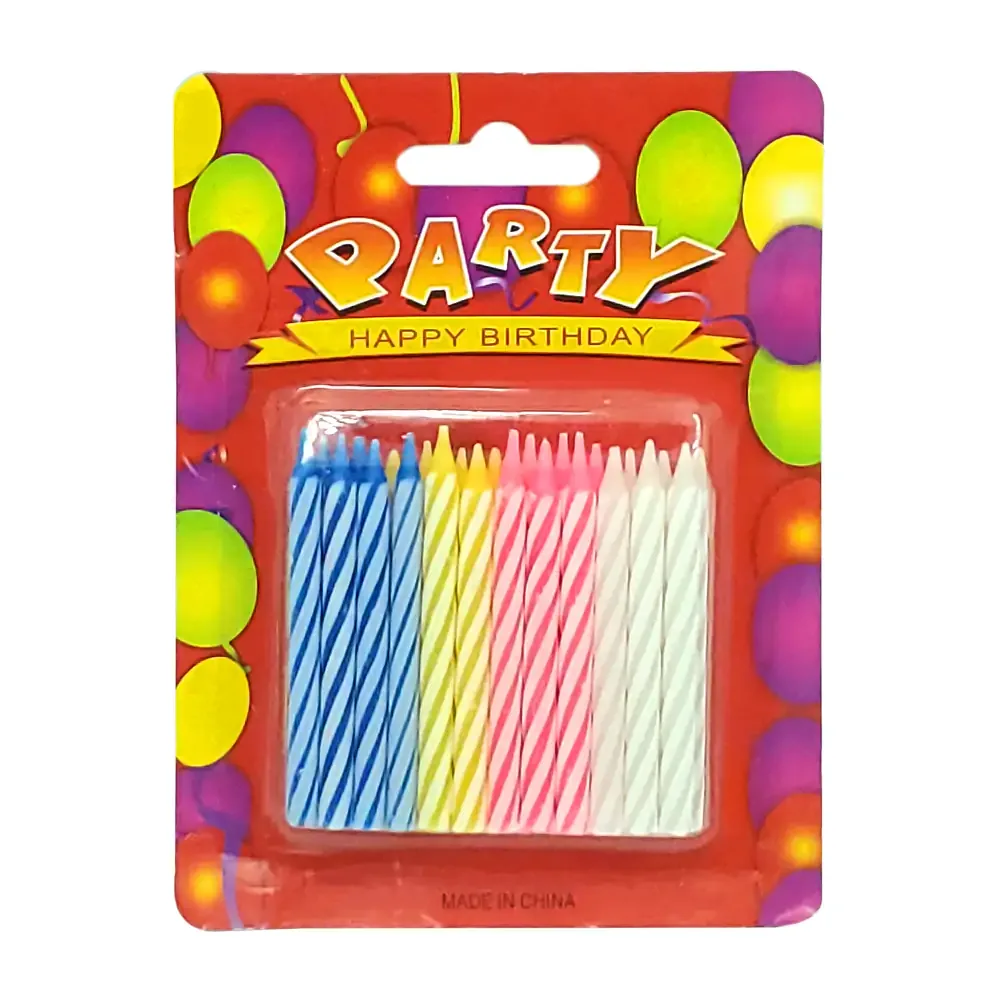 Vela de cera para pastel, 5.5cm, variedad de colores / f4356