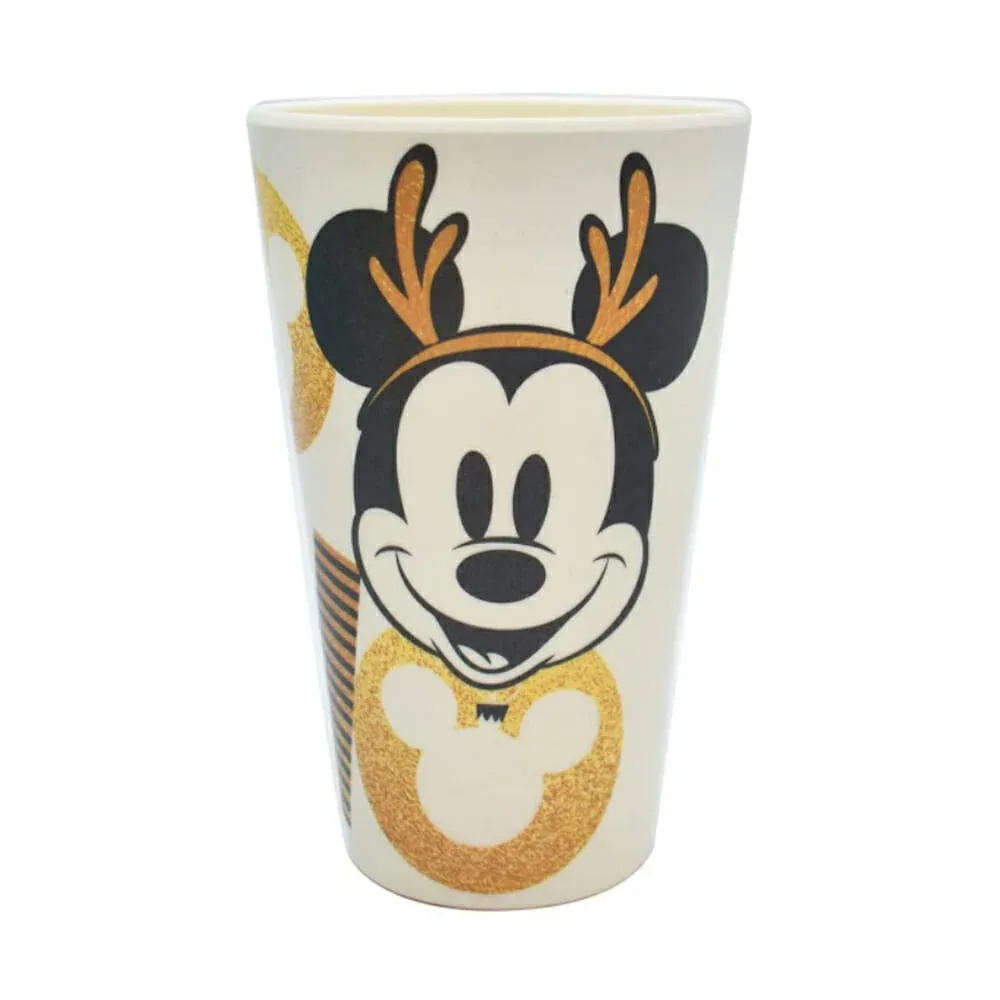 Vajilla coleccionable de bambú con diseño de mickey y minnie 12pzas 1762-25