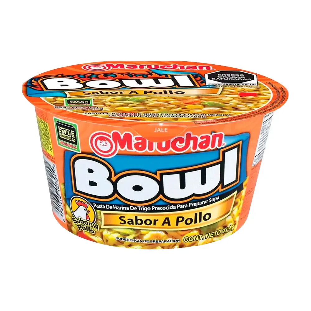 Sopa bowl instantánea con pollo, 93.9g / maruchan / 003912