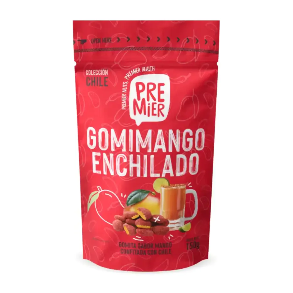 1pza bolsa premier con gomitas enchiladas sabor mango, 150g / pv-657