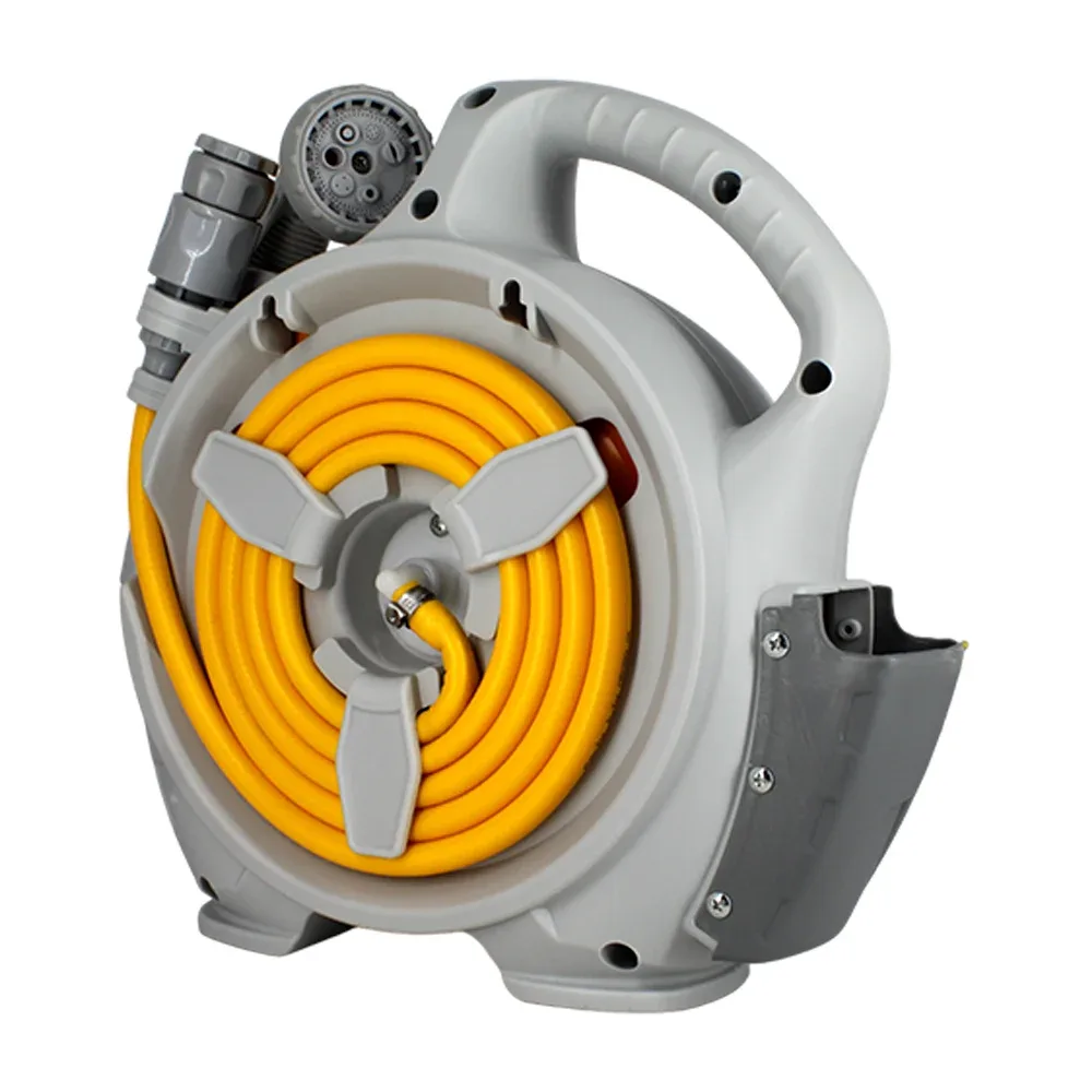 Manguera para jardín de carrete portátil de 15mtrs / rocky mountain / portable hose reel / 16128