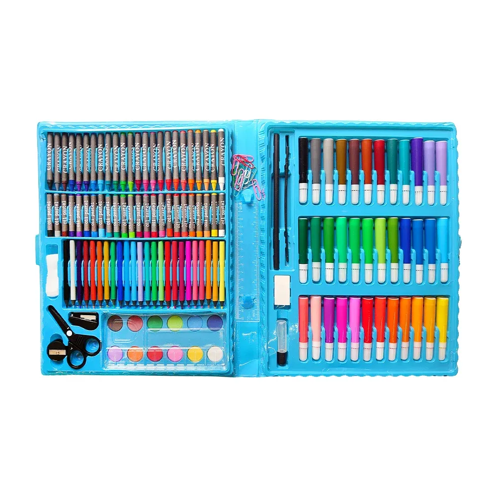 Set de arte infantil con 129 piezas para colorear, variedad de accesorios y modelos / 90352