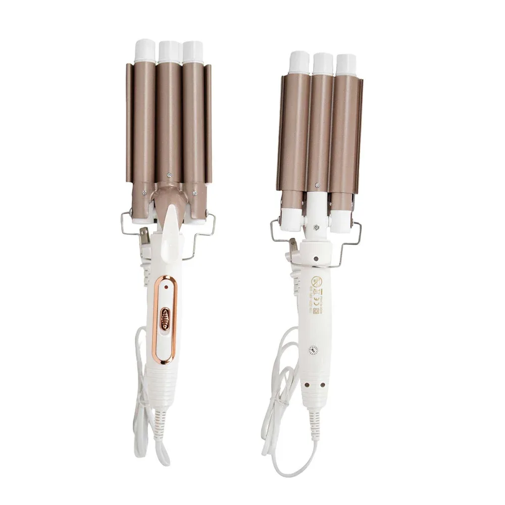 Rizadora profesional con triple barril para el cabello, 100-240v, variedad de colores / professional hair curler / 10648