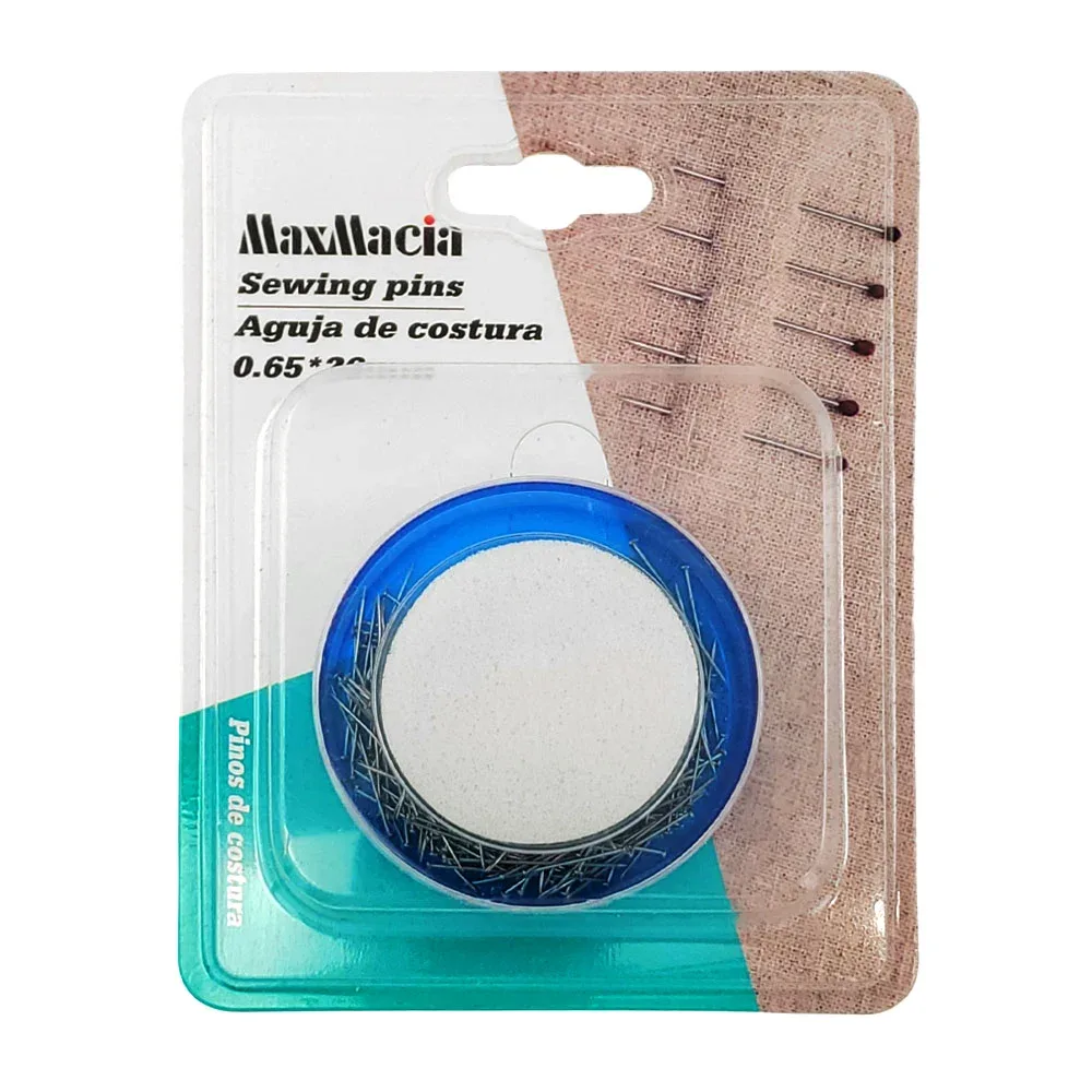 Estuche redondo con alfileres pequeños, 0.65x26mm / m21092