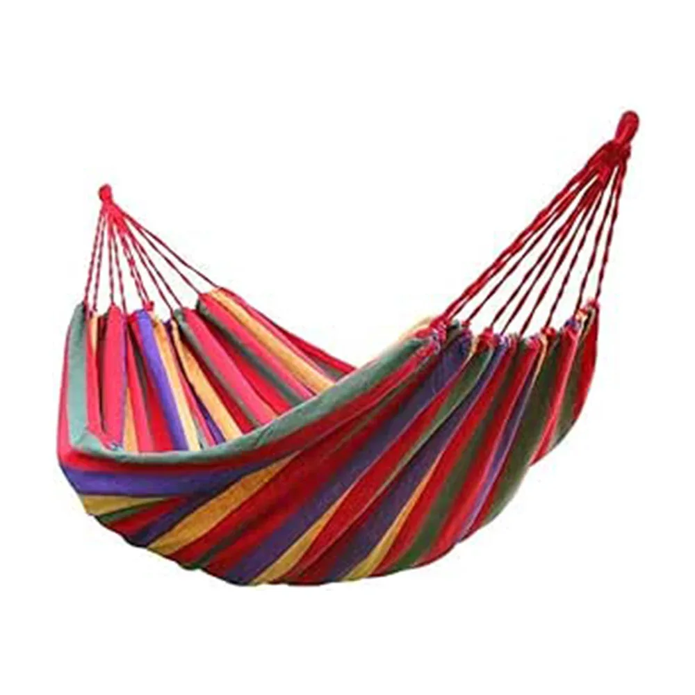Hamaca colgante individual de tela multicolor, variedad de colores / bdc-67