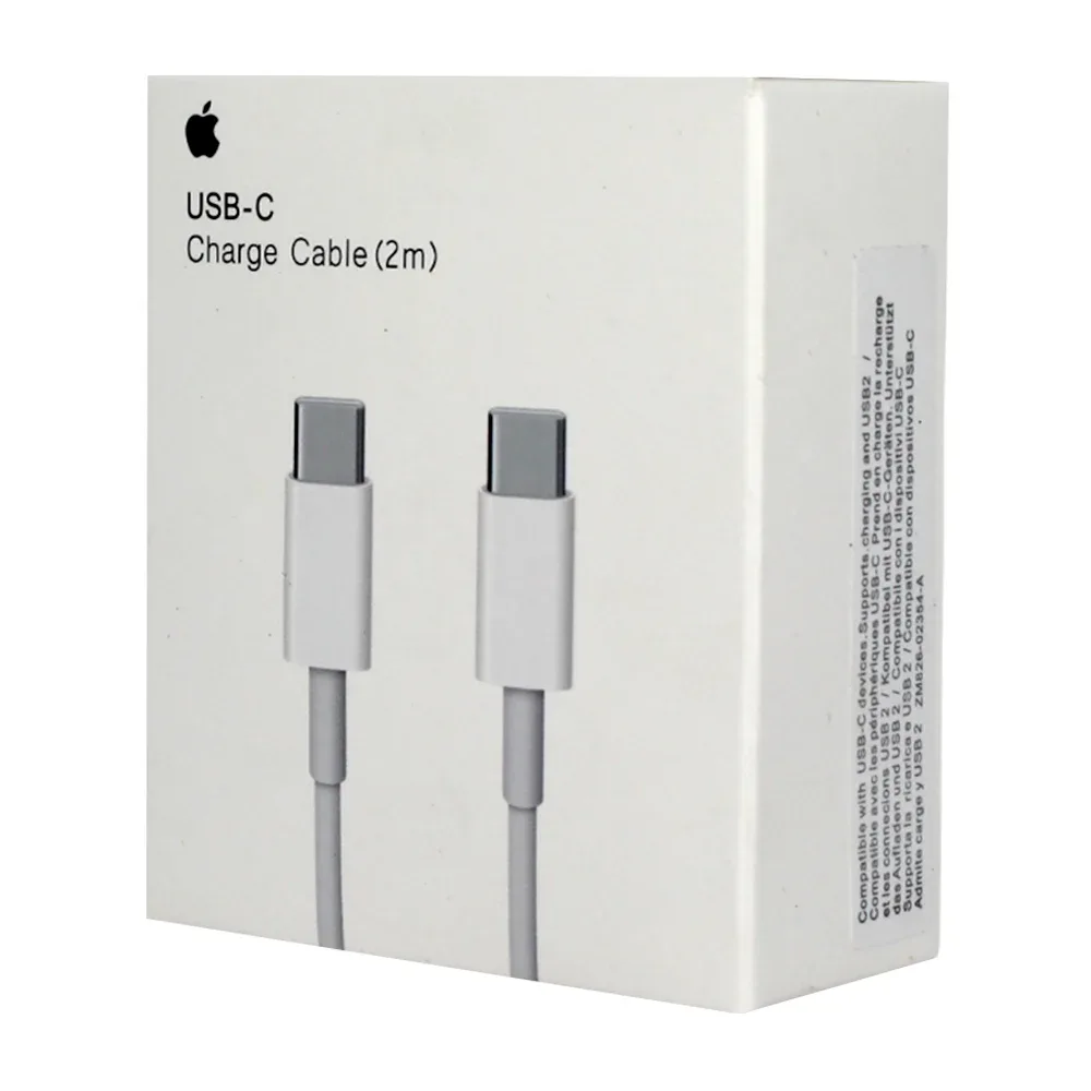 Cable con entrada tipo c a tipo c usb-c para carga y transferencia de datos de 2 metros / mll82zm/a / pd2m