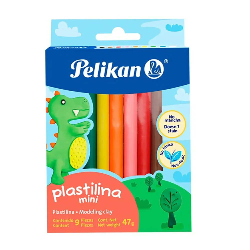Paquete con 10 barras de plastilina suave pelikan de colores, 180g / 032-010-010 / 06700000