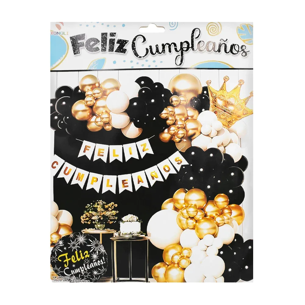 Kit decorativo para fiesta de feliz cumpleaños con 58pcs / yongli / ygli-93328