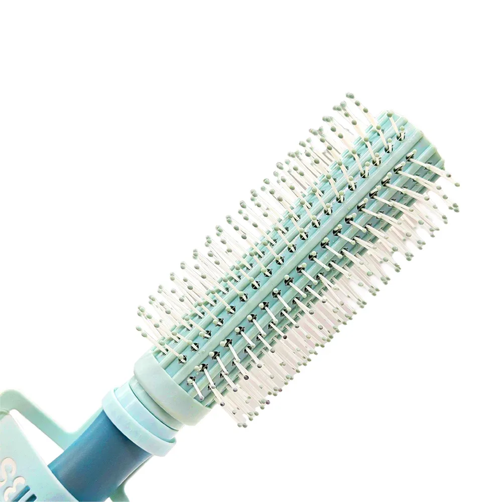 Cepillo redondo con mango de plástico, variedad de colores / hair comb / m6400-12