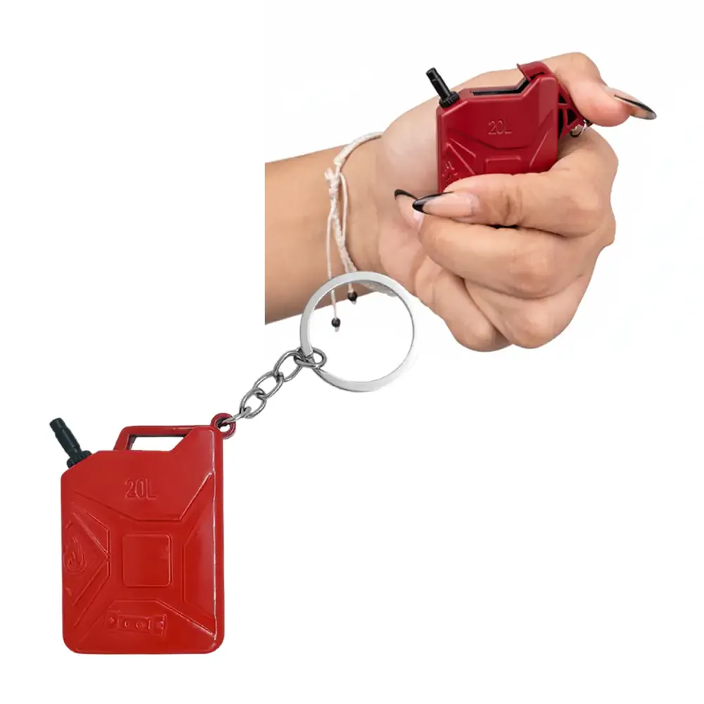 1pza Encendedor de gas recargable con diseño de tanque de combustible, 6cm / 5302