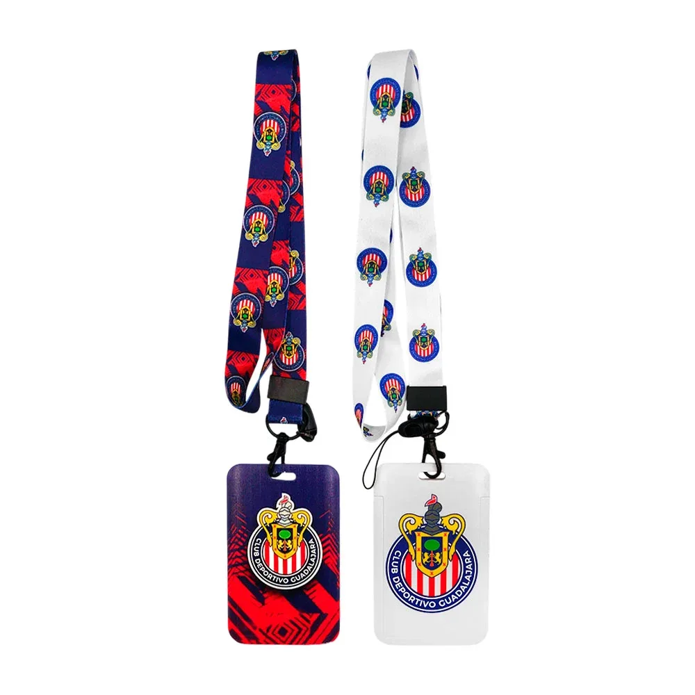 Gafete porta credencial con diseño del escudo de las chivas, variedad de modelos