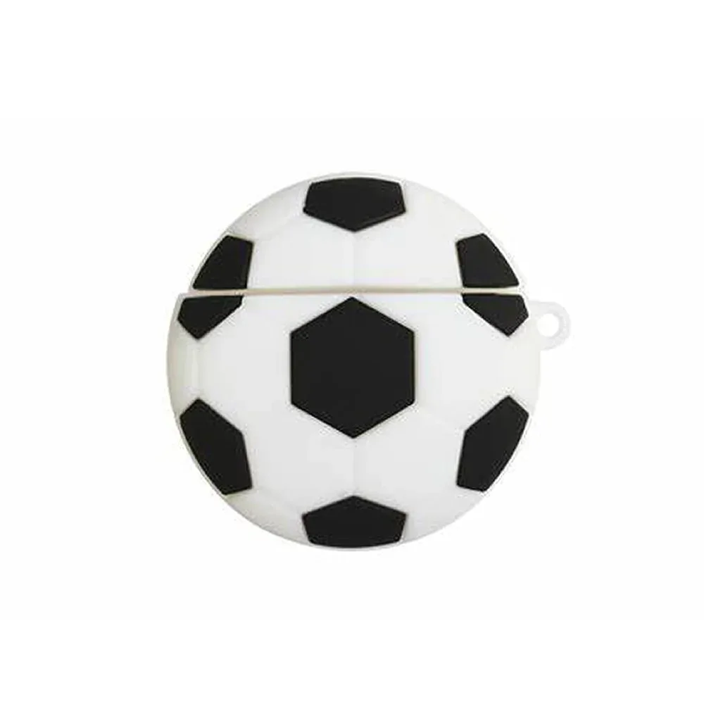 Funda para airpods 1/2 con diseño de balón de futbol 37709