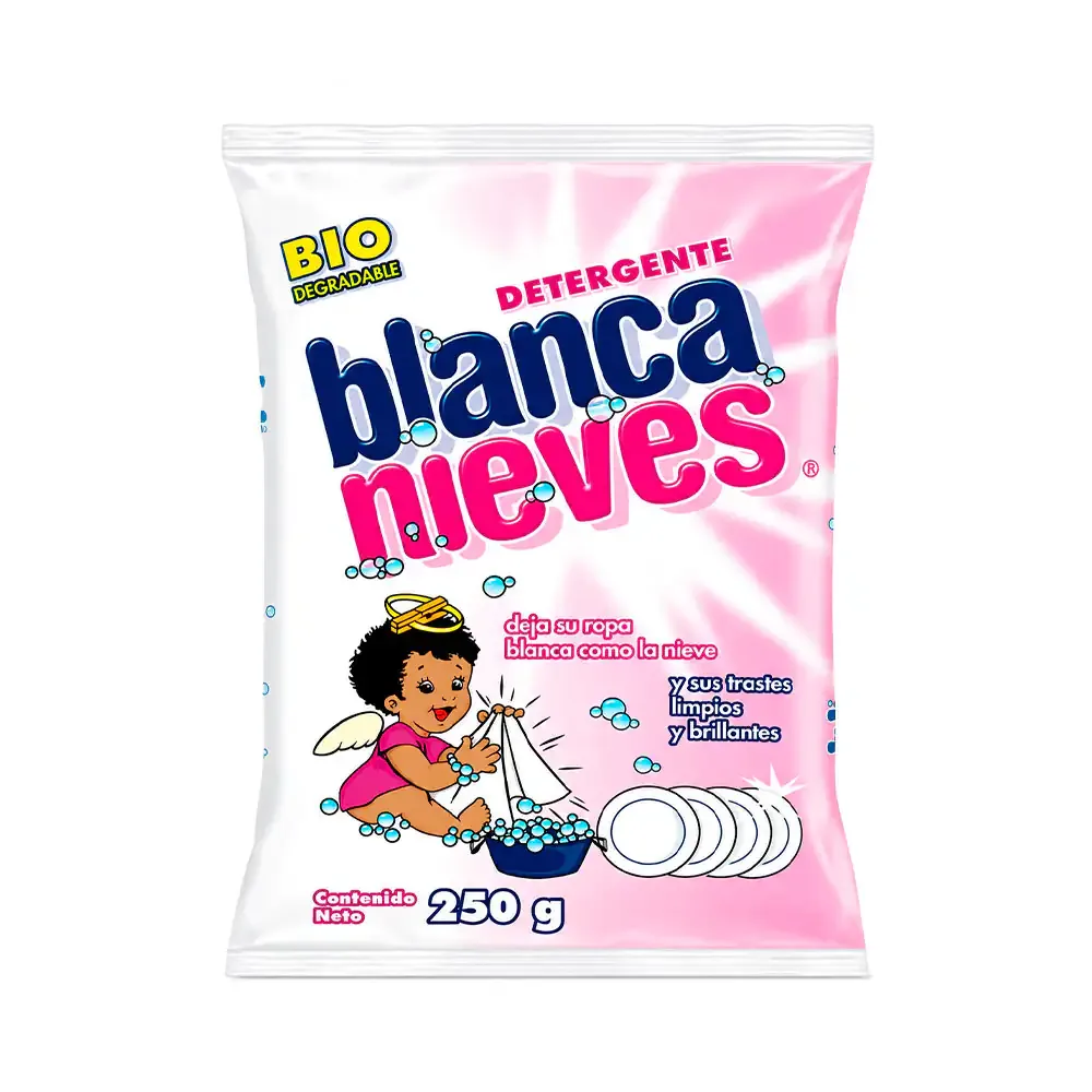1pza Detergente en polvo blanca nieves de 250g / blanca.250